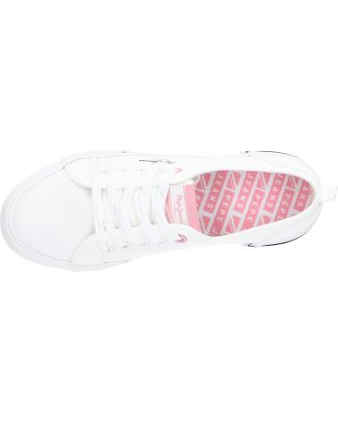 Deportivas de Mujer PEPE JEANS PGS30620 BRADY TOP G 803OFF WHITE