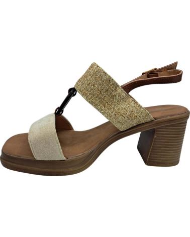 Sandálias de Mulher CALZADOMANIA SANDALIA DE TACON BEIGE