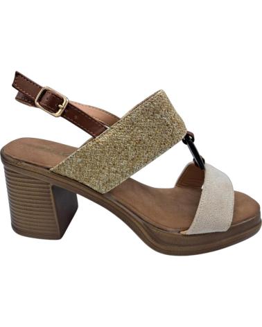 Sandálias de Mulher CALZADOMANIA SANDALIA DE TACON BEIGE
