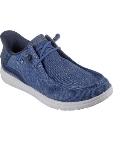SKECHERS SCARPE TELA MELSON-CORONADO BLU DENIM AZUL