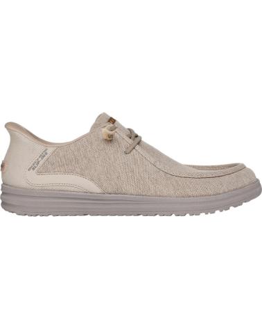 NÁUTICO SKECHERS MELSON-CORONADO LONA TAUPE MARRóN