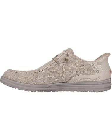 SKECHERS MELSON-CORONADO SEGELSCHUH CANVAS TAUPE MARRóN