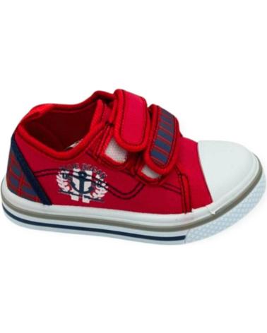 Sportivo per Bambino BUBBLE BOBBLE BUBBLE ZAPATILLA DE LONA CON VELCRO Y PUNTERA DE GOMA PARA ROJO