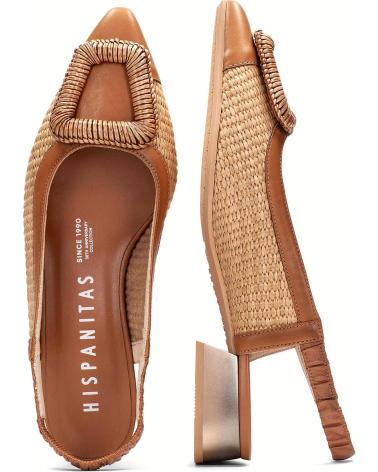 Sandálias de Mulher HISPANITAS BAILARINA DESTALONADA PARA MUJER RHV254046 DALI NATURALC002