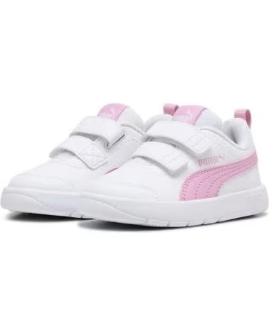 Sportschuhe für Mädchen PUMA ZAPATILLAS NINA MODELO COURTFLEX V3 V INF COLOR BLANCO WHITE WHITE