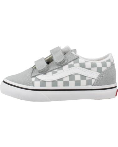 VANS OFF THE WALL SLIP-ON V BASKETS BÉBÉ CARREAUX GRIS PREGRY PREGRY