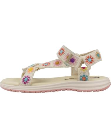 PABLOSKY SANDALIAS MODELO 981830P BEIGE CON ESTAMPADO FLORAL BEIGE
