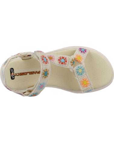 PABLOSKY SANDALIAS MODELO 981830P BEIGE CON ESTAMPADO FLORAL BEIGE