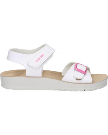 Sandálias de Menina GEOX J15EAB 000BC J SANDAL COSTAREI C1000 WHITE C1000