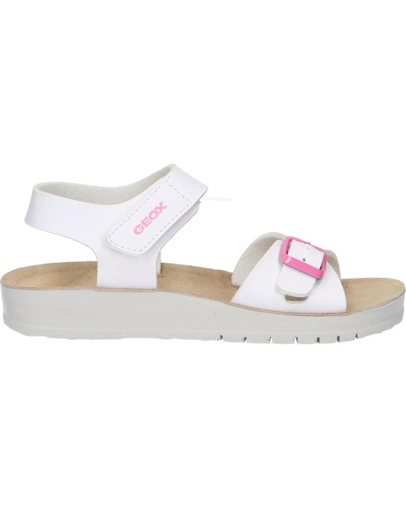 Sandálias de Menina GEOX J15EAB 000BC J SANDAL COSTAREI C1000 WHITE C1000
