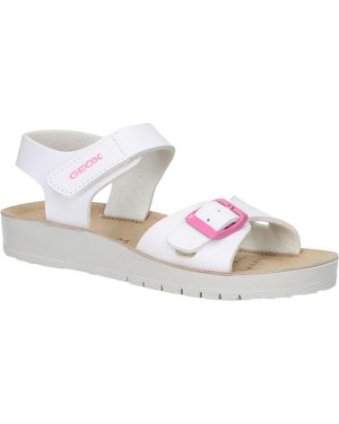 Sandálias de Menina GEOX J15EAB 000BC J SANDAL COSTAREI C1000 WHITE C1000