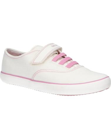Sneaker für Mädchen GEOX J254NA 00010 J GISL C0406 WHITE-PINK BLANCO