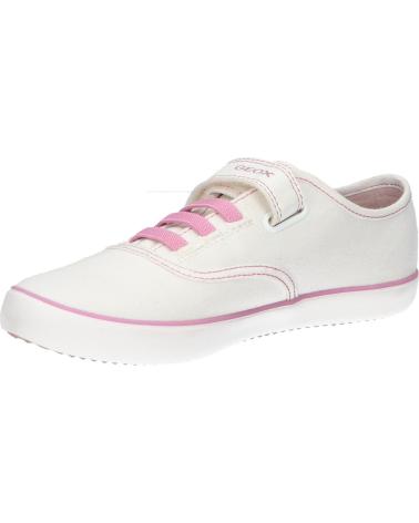 Sneaker für Mädchen GEOX J254NA 00010 J GISL C0406 WHITE-PINK BLANCO