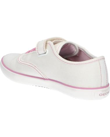 Sneaker für Mädchen GEOX J254NA 00010 J GISL C0406 WHITE-PINK BLANCO