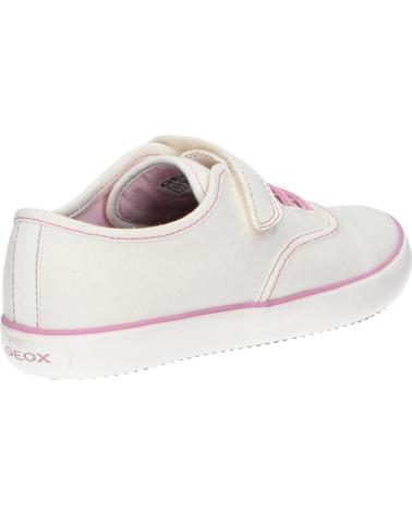 Sneaker für Mädchen GEOX J254NA 00010 J GISL C0406 WHITE-PINK BLANCO
