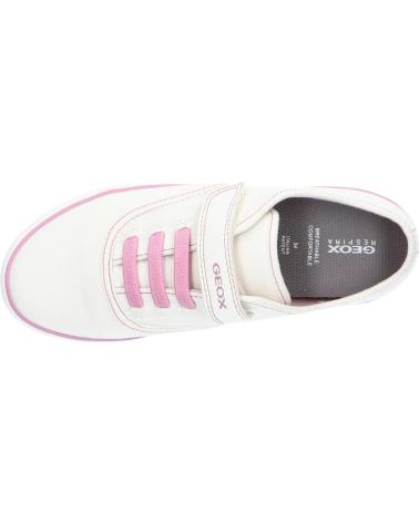Sneaker für Mädchen GEOX J254NA 00010 J GISL C0406 WHITE-PINK BLANCO