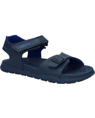 Sandalen für Junge GEOX J35HMA 000BC J SANDAL FUSBETTO C4002 NAVY AZUL