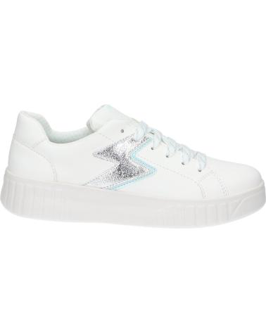 Sportif pour Fille GEOX J45DVA 0BCBN J MIKIROSHI C1393 WHITE-AQUA C1393
