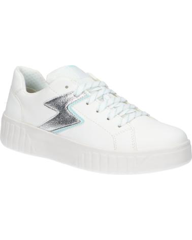 girl Trainers GEOX J45DVA 0BCBN J MIKIROSHI C1393 WHITE-AQUA C1393