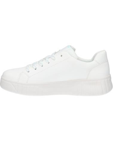 girl Trainers GEOX J45DVA 0BCBN J MIKIROSHI C1393 WHITE-AQUA C1393
