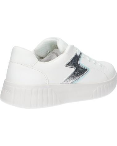 girl Trainers GEOX J45DVA 0BCBN J MIKIROSHI C1393 WHITE-AQUA C1393