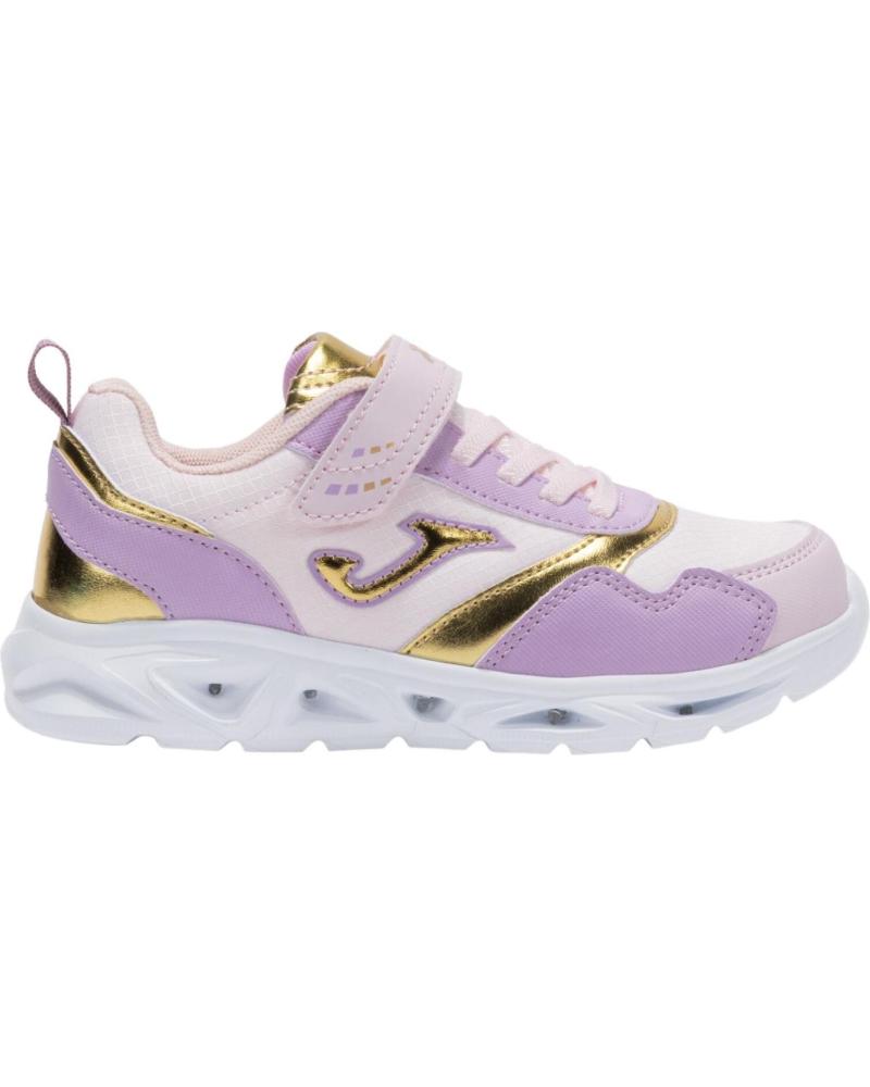 Sportivo per Bambina JOMA ZAPATILLA DEPORTIVA CON VELCRO Y LUCES PARA NINA STAR ROSA