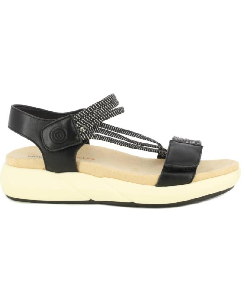 Sandálias de Mulher D`CUTILLAS DOCTOR CUTILLAS SANDALIA CONFORT CON VELCROS PARA MUJER 314 NEGRO