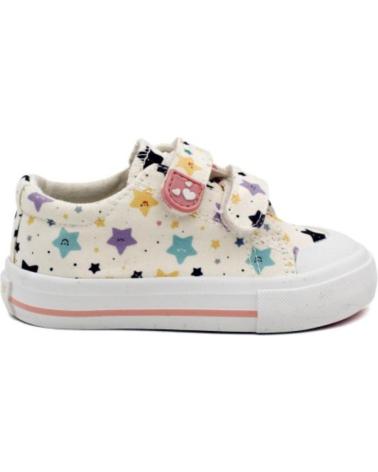 Sportivo per Bambina BUBBLE BOBBLE BUBBLE ZAPATILLA DE LONA CON VELCRO PARA NINA C1261 COLOR B BLANCO