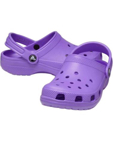 Zoccoli per Bambina e Bambino CROCS ZUECOS CLASSIC CLOG PARA NINOS UNISEX EN COLOR MORADO