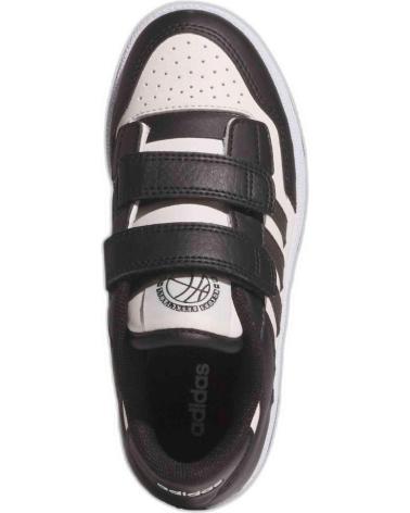 ADIDAS RAPID COURT JP7654 VELCRO KIDS SHOES BLACK WHITE CBLACK-CLOWHI-FTWWHT