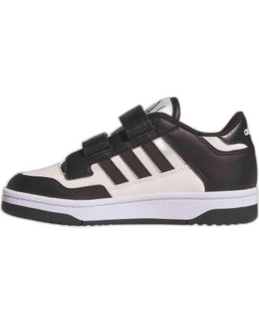 ADIDAS RAPID COURT JP7654 VELCRO KIDS SHOES BLACK WHITE CBLACK-CLOWHI-FTWWHT