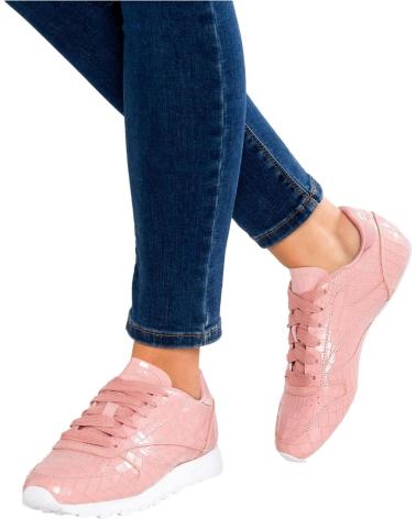 Esportes--De-Mujer-REEBOK-ZAPATILLAS-CLASSIC-CRACKLE-PARA-MUJER-EN-COLOR-ROSA