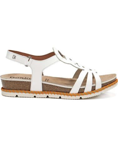 Sandalen für Damen DORKING D9322-TX BLANCO