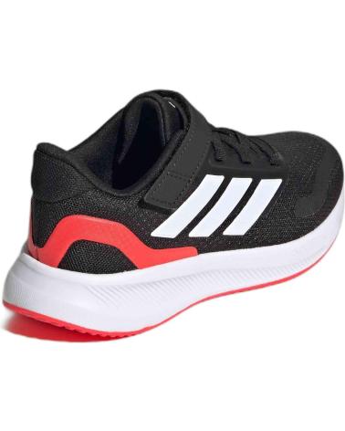 Sportivo per Bambina e Bambino ADIDAS ZAPATILLAS RUNFALCON 5 EL C BLANCAS ROJO JP5150 RUNNIN NEGRO