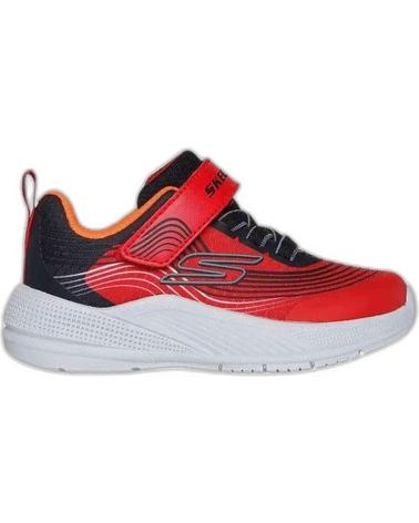 SKECHERS CHAUSSURES DE SPORT MICROSPEC ADVANCE ENFANT ROUGE-NOIR 403926N-RDBK NEGRO