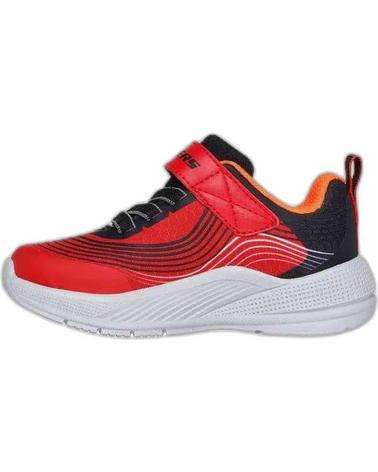 SKECHERS CHAUSSURES DE SPORT MICROSPEC ADVANCE ENFANT ROUGE-NOIR 403926N-RDBK NEGRO
