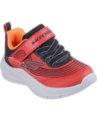 SKECHERS CHAUSSURES DE SPORT MICROSPEC ADVANCE ENFANT ROUGE-NOIR 403926N-RDBK NEGRO