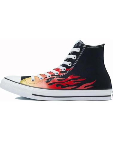 Sportif pour Femme CONVERSE ZAPATILLAS CHUCK TAYLOR HI ALL STAR ROJO ENAMEL AMARIL NEGRO