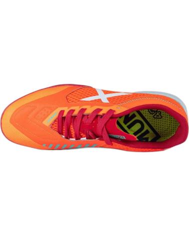 Man Trainers MUNICH ZAPATILLAS RONDO 08 BLANCO ROJO FUTBOL SALA 4770008 NARANJA
