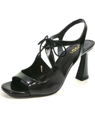 Sandali per Donna LODI SANDALIA VESTIR DE PIEL CON TACON Y SUELA DE GOMA NEGRO