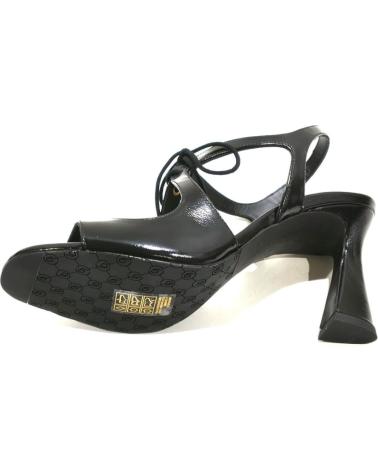 Sandali per Donna LODI SANDALIA VESTIR DE PIEL CON TACON Y SUELA DE GOMA NEGRO