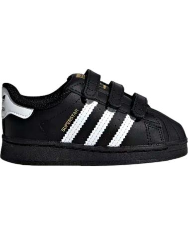 Sportivo-De-Niña-ADIDAS-ZAPATILLAS-BEBE-SUPERSTAR-NEGRO-CBLACK-FTWWHT