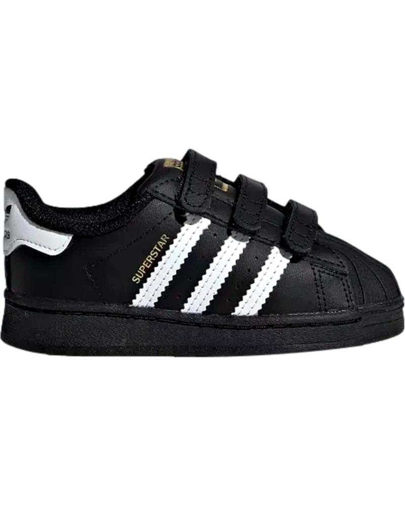 Sportivo-De-Niña-ADIDAS-ZAPATILLAS-BEBE-SUPERSTAR-NEGRO-CBLACK-FTWWHT