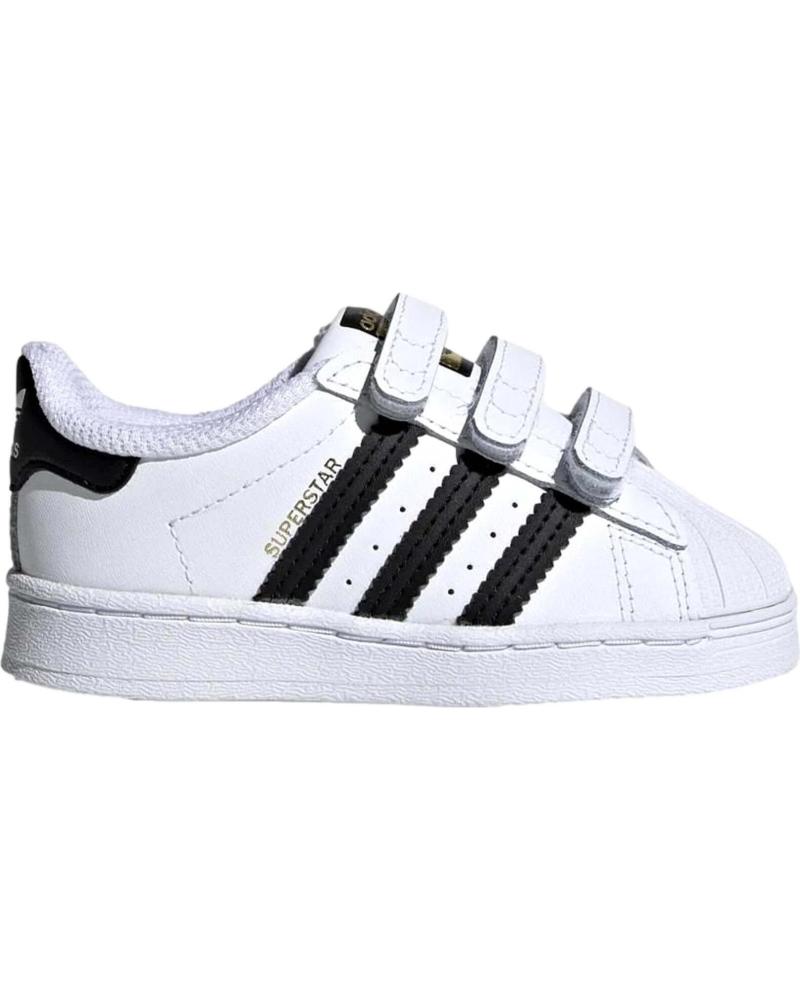 Scarpe per Bambina e Bambino ADIDAS ZAPATILLAS SUPERSTAR CF PARA NINOS UNISEX EN COLOR BLANCO BLANCO