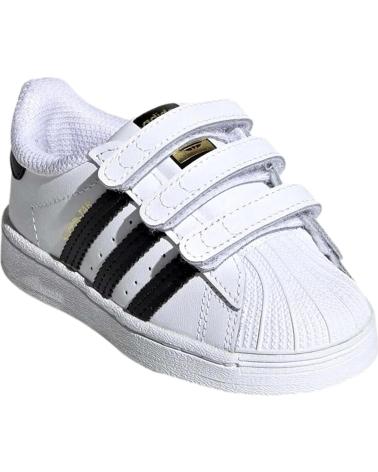 Scarpe per Bambina e Bambino ADIDAS ZAPATILLAS SUPERSTAR CF PARA NINOS UNISEX EN COLOR BLANCO BLANCO