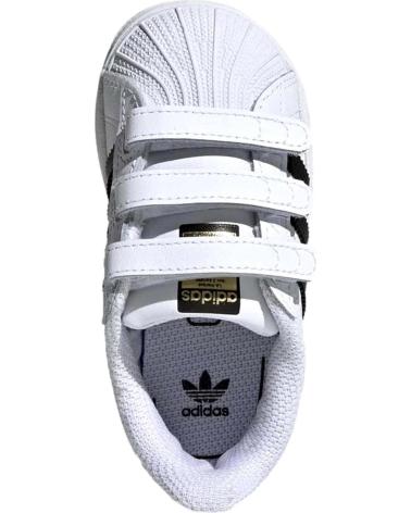 Scarpe per Bambina e Bambino ADIDAS ZAPATILLAS SUPERSTAR CF PARA NINOS UNISEX EN COLOR BLANCO BLANCO