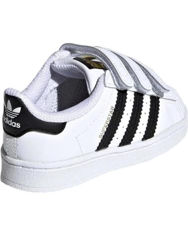 Scarpe per Bambina e Bambino ADIDAS ZAPATILLAS SUPERSTAR CF PARA NINOS UNISEX EN COLOR BLANCO BLANCO