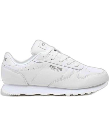 Deportivas de Mujer y Hombre y Niño KELME VICTORY PIEL 17103-100 BLANCO