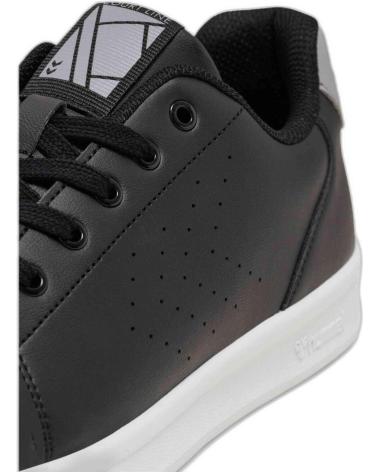 TÊNIS CASUAIS HUMMEL COURT LINE PRETOS NEGRO