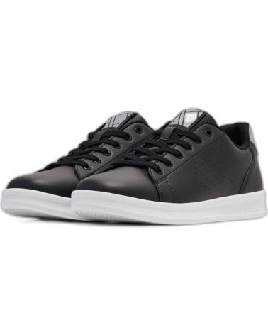 TÊNIS CASUAIS HUMMEL COURT LINE PRETOS NEGRO